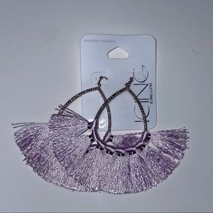 Feathered Pink Earings Inch Long Feathered